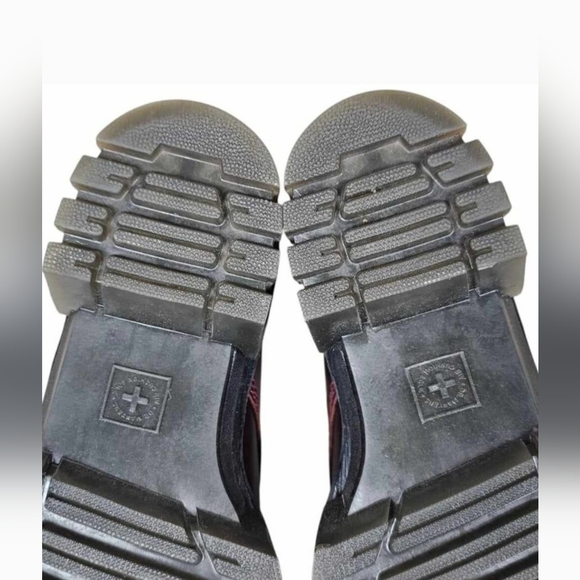 Dr. Martens Audrick Burgundy  Leather Platform Boots Size 39 US 8 - Picture 14 of 14